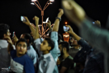 تصاویر وداع با هشت شهید در شب شهادت امام جواد (ع)