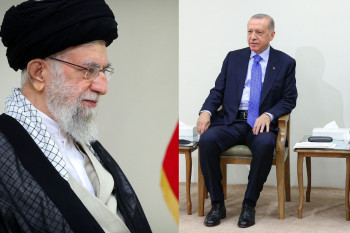 تصاویر دیدار رجب طیب اردوغان با مقام معظم رهبری و آیت‌الله رئیسی