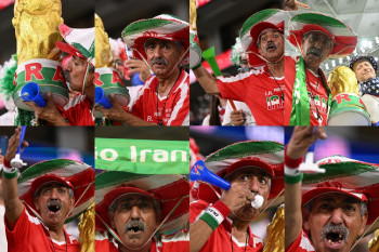 عکسهای پیر مرد طرفدار تیم ملی فوتبال ایران که سوژه شد!