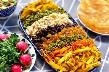رنگین پلو با مرغ با طرز تهیه تمام و کمال