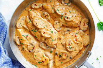 طرز تهیه پلو مرغ خامه ای مجلسی و خوشمزه به روش رستورانی