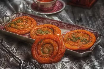 روش تهیه شیرینی بامیه ترکی با شربت مخصوص