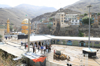 لحظه ترسناک سیل امام زاده داوود / از باران شدید تا نابود شدن همه چیز !!!