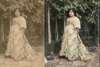 تصاویر لو رفته از مهمانی مجلل زنان قاجار با لباس های غیر قابل تصور !!!