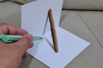 آموزش نقاشی سه بعدی چوب روی کاغذ برای افراد مبتدی