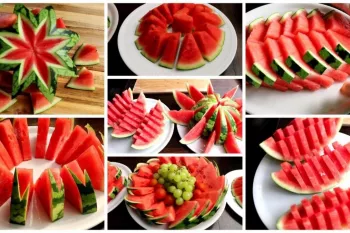 ۵ ایده جذاب و مدرن تزئین هندوانه برای شب یلدا