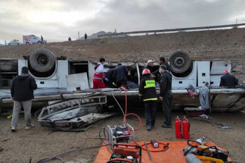 20 کشته و زخمی در حادثه اتوبوس محور هراز