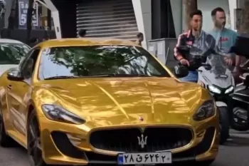 ویدئو / جنجال مازراتی مسابقه ای با پلاک ملی در خیابان های تهران !
