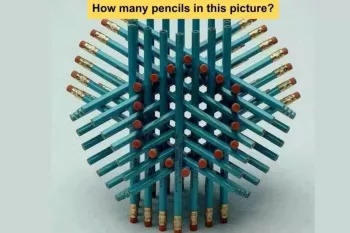 اگه فکر میکنی با هوشی بگو چند تا مداد اینجا میبینی؟!