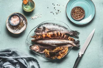 خوراک ماهی و قارچ، مناسب برای وعده افطار