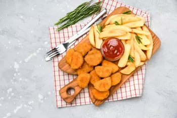 طرز تهیه ناگت مرغ با پنیر پیتزا سوخاری شده و خوشمزه