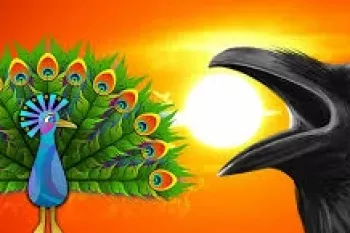 داستان کودکانه کوتاه زاغ و طاووس + دانلود قصۀ صوتی