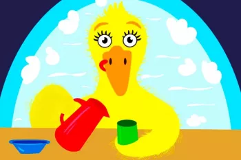 داستان تصویری کودکانه کوتاه اردک نرمالو
