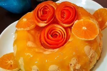 طرز تهیه کیک پرتقال با سس پرتقالی عصرانه ای مقوی و سالم