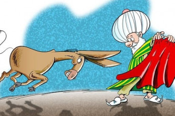 ملانصرالدین و حکایت خنده دار الاغ دم بریده!