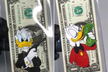 نقاشی شخصیت های کارتونی معروف روی پول کار دستان یک هنرمند !