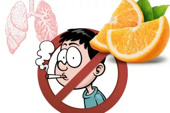 آزمایش ریه سیگاری و سالم با کمک پرتقال!