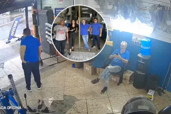 خنگ بازی یک کارمند تازه استخدام شده در مغازه لاستیک فروشی در برزیل ترند رسانه های اجتماعی شده است!