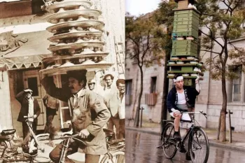 شباهت تحویل غذا در ایران و توکیو در ۸۰ سال پیش!