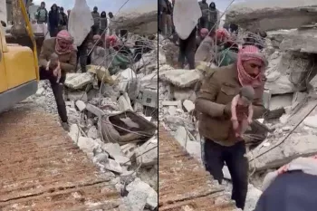 نوزادی که در زلزله سوریه زیر آوار به دنیا آمد!
