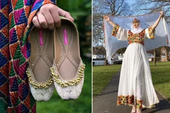 کفش هایی که زنان افغان در عروسی ها می پوشند!