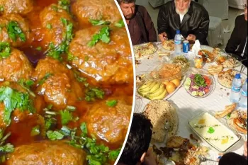 طرز تهیه کوفته که در عروسی ها در افغانستان نوش جان میکنند!