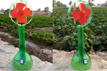 پنکه مینی رومیزی با بطری پلاستیکی / نحوه ساخت پنکه رومیزی برقی !
