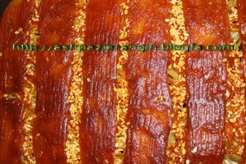 ته دیگ کنجدی یک ته دیگ ابتکاری