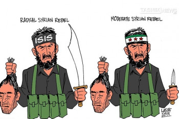 کاریکاتور جدید داعش و شورشیان سوریه 