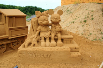 جشنواره مجسمه های شنی دیزنی لند در بلژیک/ Disneyland