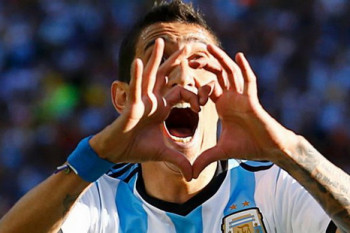 دی ماریا آرژانتین را به یک چهارم نهایی رساند،گزارش تصویری