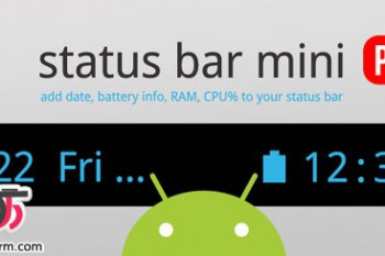 دانلود برنامه استاتوس بار Status Bar Mini Pro v1.0.1برای اندروید