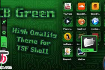دانلود تم TSF Shell Green Theme برای اندروید