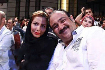 مهران غفوریان و همسرش