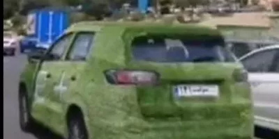 ویدئو / جولان خودروی چمنی در خیابان های تهران
