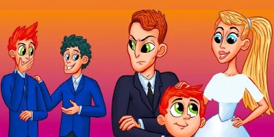 این تست هوش دیگه خیلی راحته بگو کدوم از این آقایون همسر خانومه و پدر بچست؟