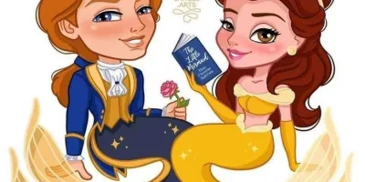 زوج های شخصیت های دیزنی در نقش پری دریایی !