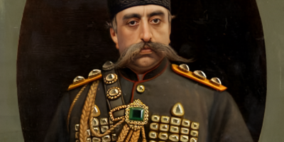 پرتره کمتر دیده شده از تصویر رنگی شده مظفرالدین شاه قاجار!