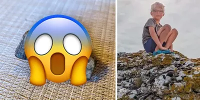 پسر هشت ساله گنجی ۹۰۰ ساله را در ساحل پیدا کرد!