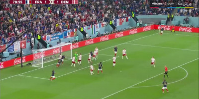 خلاصه بازی فرانسه ۲ - ۱ دانمارک جام جهانی ۲۰۲۲ قطر