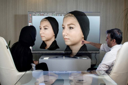 اسکن سه بعدی قبل از عمل بینی در مجموعه طراح طب