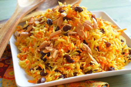 قابلی پلو یا کابلی پلو - طرز تهه غذای خشمزه