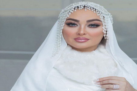 عکس های الهام حمیدی در لباس عروس و میکاپ خیره کننده اش