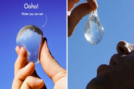 بسته بندی ژله ای آب معدنی اوهو (ooho) + فیلم و عکس