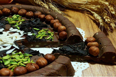 طرز تهیه حلوای شکلاتی مجلسی مرحله به مرحله