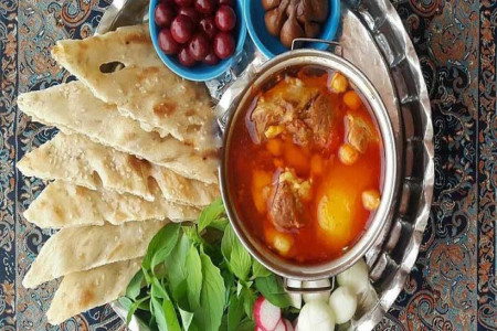 تهیه آبگوشت کلم قمری (بن بید یا قنبید یا کلم سنگ)
