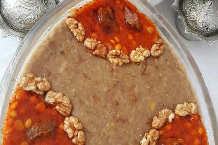 طرز تهیه آش شله مشهدی