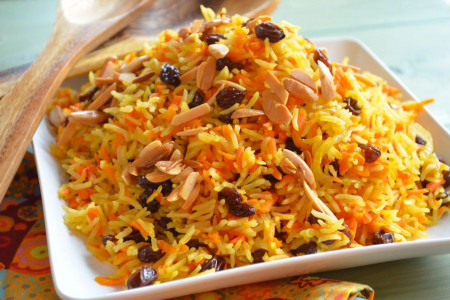 طرز تهیه شیرین پلو شیرازی خوشمزه و مجلسی رستورانی با مرغ