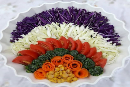 تزیین سالاد فصل با طعم ویژه برای مهمانی ها + عکس