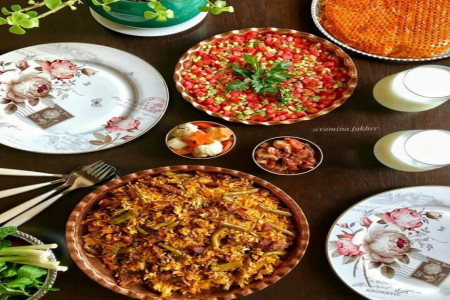 گلچینی از زیباترین تزیین سالاد شیرازی + عکس